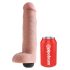 King Cock 10 - naturgetreuer spritzender Dildo (25 cm) - hautfarben