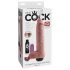 King Cock 11 - realistisch spritzender Dildo (28 cm) - naturfarben