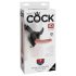 King Cock 7 - Strap-On Dildo mit Geschirr (schwarz)