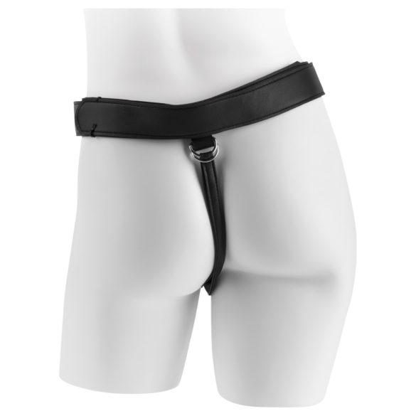 King Cock 7 - Strap-On Dildo mit Geschirr (schwarz)