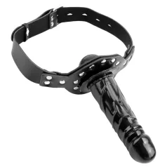 Fetish Fantasy - Mundknebel mit Dildo (schwarz)