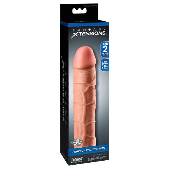 X-TENSION Perfect 2 - Naturgetreuer Penis-Mantel (20,3cm)
