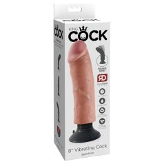 King Cock 8 - flexibler, lebensnaher Vibrator (25cm)