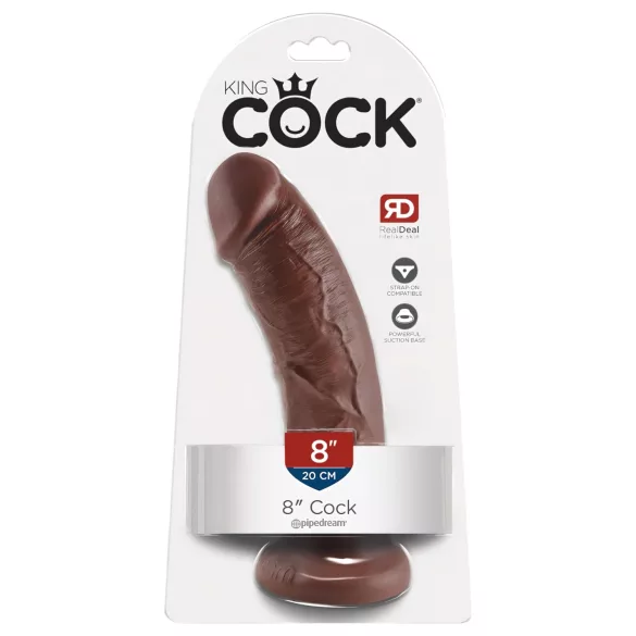 King Cock 8 Dildo (20 cm, braun)