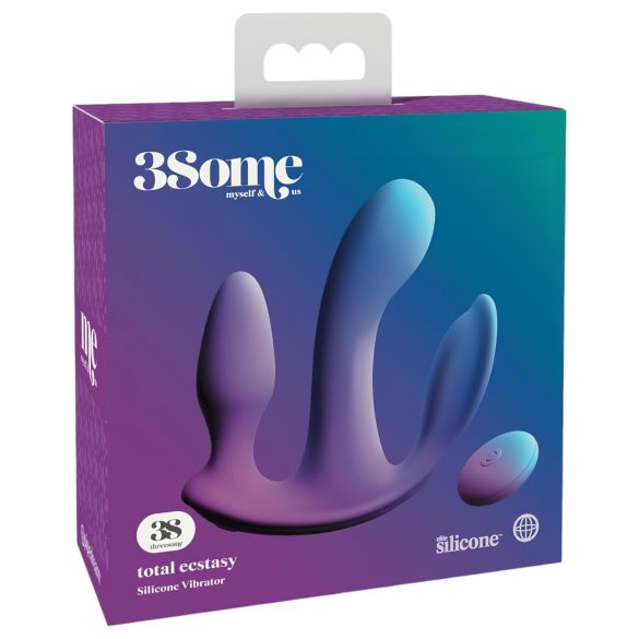 Vibro-Spaß - Dreifach-Vibrator lila, akkubetrieben!