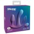 Vibro-Spaß - Dreifach-Vibrator lila, akkubetrieben!