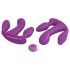 Vibro-Spaß - Dreifach-Vibrator lila, akkubetrieben!