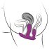 Vibro-Spaß - Dreifach-Vibrator lila, akkubetrieben!