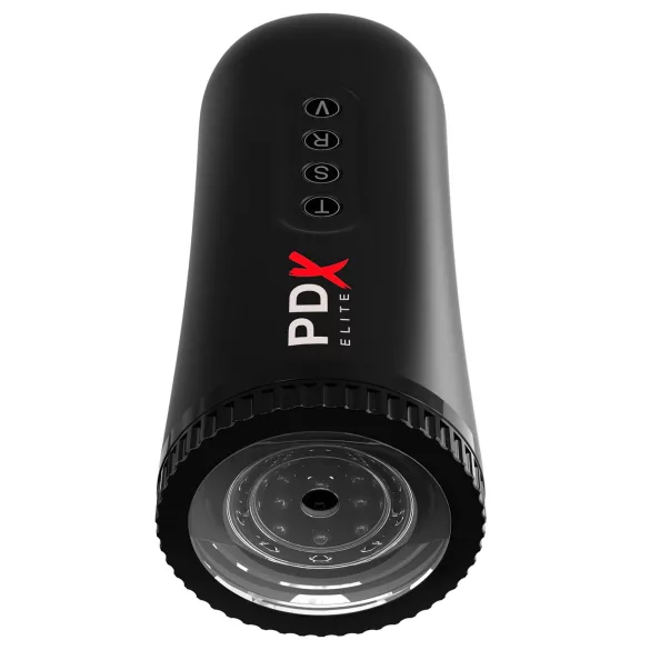 PDX Moto Blower - Saugender, vibrierender Masturbator (schwarz)