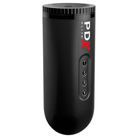 PDX Moto Blower - Saugender, vibrierender Masturbator (schwarz)