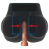 PDX Elite Milk Me Silly - Vibrations-Torso-Masturbator (natur)