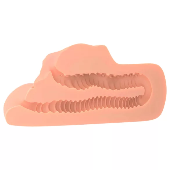PDX Double Stroker - 2in1 realistischer Masturbator (natur)