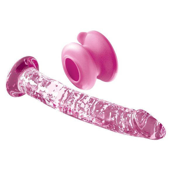 Icicles No. 86 - Gläserner Penis-Dildo (Pink)