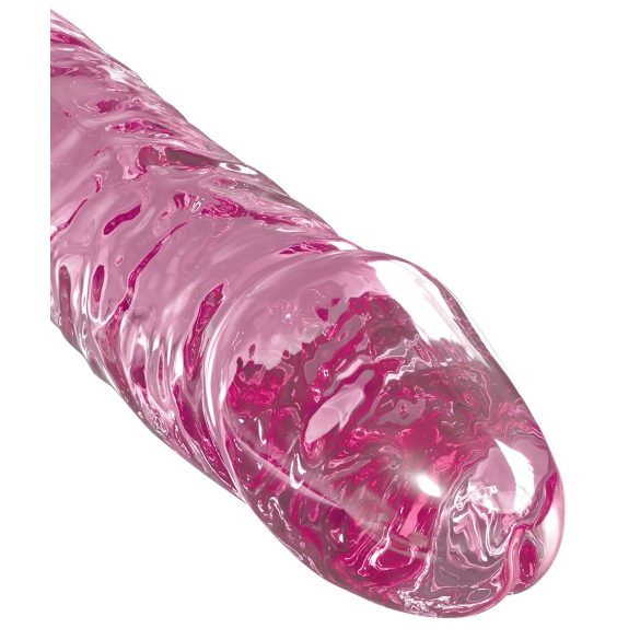 Icicles No. 86 - Gläserner Penis-Dildo (Pink)