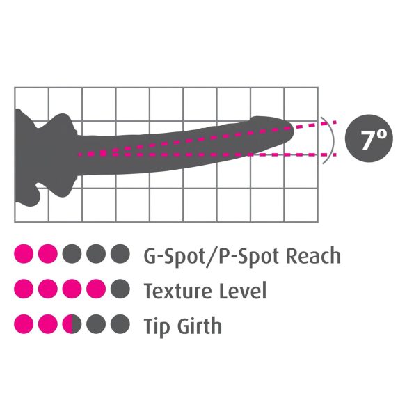 Icicles No. 86 - Gläserner Penis-Dildo (Pink)