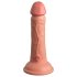 King Cock Elite 6 - Realistischer Dildo mit Saugnapf (15cm) - Hautfarben