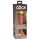 King Cock Elite 6 - realitätsnaher Dildo mit Saugnapf (15 cm) - dunkel