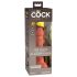 King Cock Elite 6 - realitätsnaher Dildo mit Saugnapf (15 cm) - dunkel