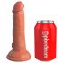 King Cock Elite 6 - realitätsnaher Dildo mit Saugnapf (15 cm) - dunkel