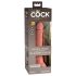 King Cock Elite 7 Zoll - Saugnapf, lebensechter Dildo (18cm) - Natur