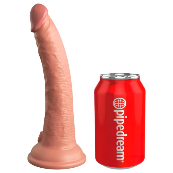 King Cock Elite 7 Zoll - Saugnapf, lebensechter Dildo (18cm) - Natur