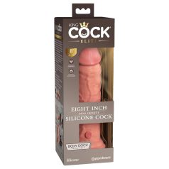   King Cock Elite 8 - realitätsnaher Dildo mit Saugnapf (20cm) - naturfarben