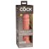 King Cock Elite 8 - realitätsnaher Dildo mit Saugnapf (20cm) - naturfarben