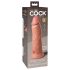 King Cock Elite 8 - realitätsnaher Dildo mit Saugnapf (20cm) - naturfarben