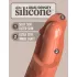 King Cock Elite 8 - Saugnapf Dildo (20cm) - dunkle Natur