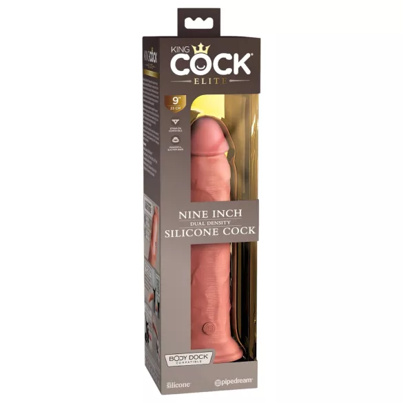 King Cock Elite 9 - Natürlicher, realitätsnaher Dildo mit Saugnapf (23cm)