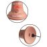 King Cock Elite 6 - Lebensechter Vibrator 15cm (dunkel natur)