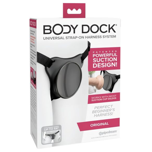 Body Dock OG - Harness mit Saugnapf (schwarz)