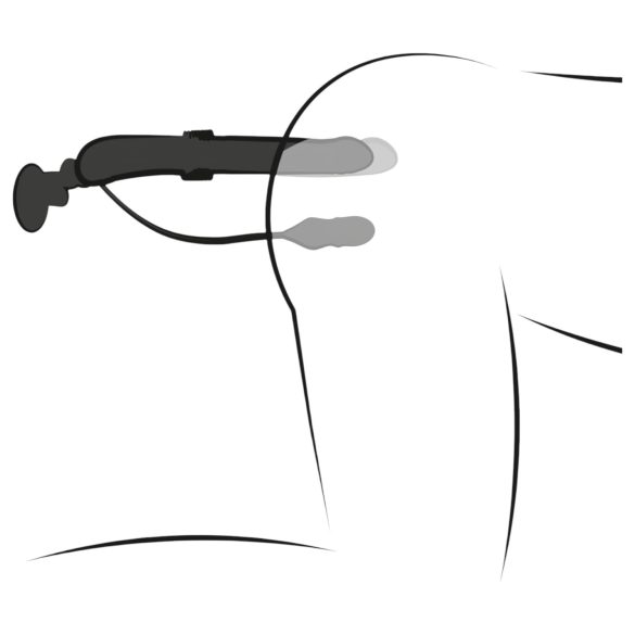 Fetisch - Stoßvibrator (schwarz)