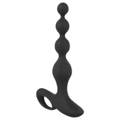 Black Velvet - Perlen Analvibrator (schwarz)