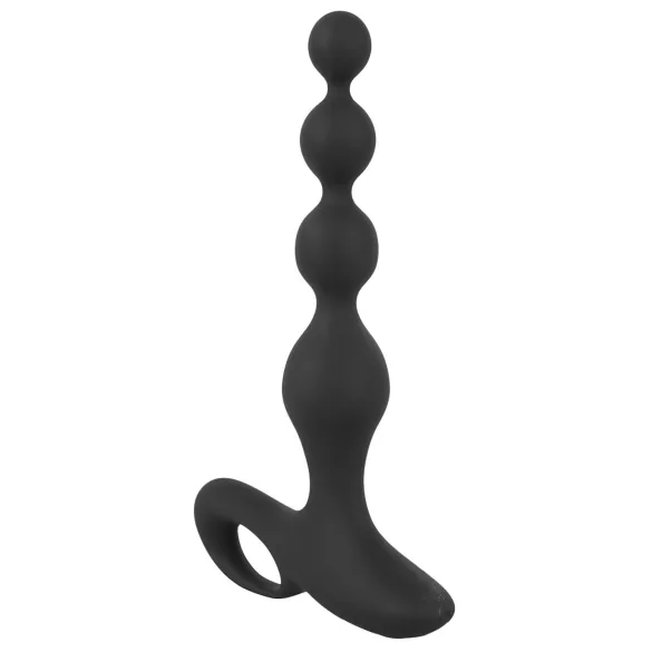 Black Velvet - Perlen Analvibrator (schwarz)