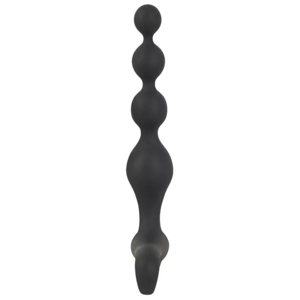 Black Velvet - Perlen Analvibrator (schwarz)