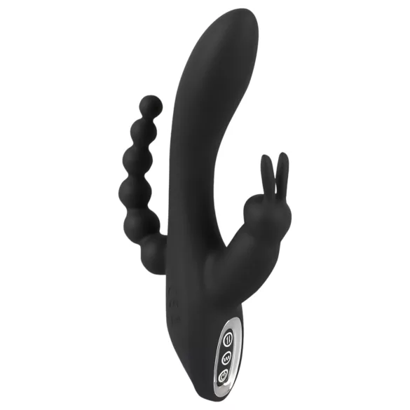 SMILE Triple - Akku, wasserfester 3-fach Vibrator (schwarz)