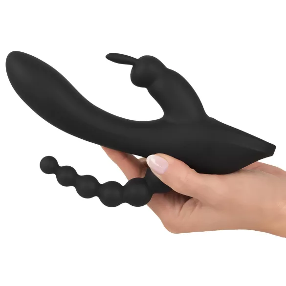 SMILE Triple - Akku, wasserfester 3-fach Vibrator (schwarz)