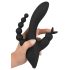 SMILE Triple - Wiederaufladbarer, wasserfester 3-armiger Vibrator (Schwarz)