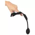 Rebel - Penis- und Hodenring mit Analdildo-Vibrator (schwarz)