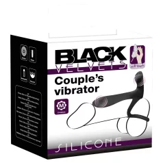 Black Velvets - Akku 2-in-1 Vibrator und Penisring (schwarz)