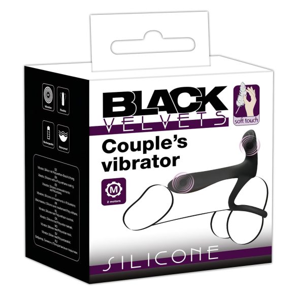 Black Velvets - Akku 2-in-1 Vibrator und Penisring (schwarz)