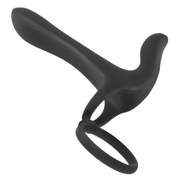 Black Velvets - Akku 2-in-1 Vibrator und Penisring (schwarz)