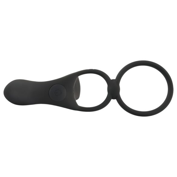 Black Velvets - Akku 2-in-1 Vibrator und Penisring (schwarz)