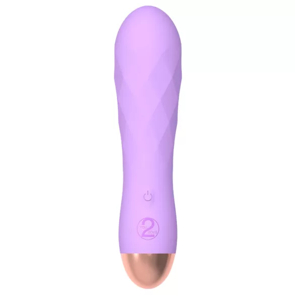 Cuties Mini - Akku, wasserdicht, gerippter Vibrator (lila)