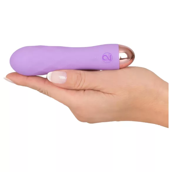 Cuties Mini - Akku, wasserdicht, gerippter Vibrator (lila)