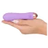Cuties Mini - Akku, wasserdicht, gerippter Vibrator (lila)