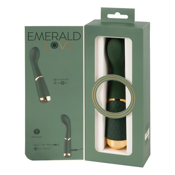 Emerald Love - Wiederaufladbarer G-Punkt Vibrator, wasserdicht (grün)