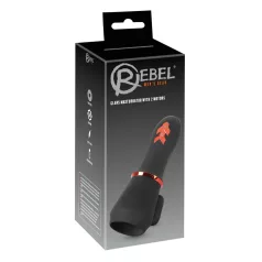 Rebel - Akku-Power, 2-Motoren Eichelvibrator (schwarz)