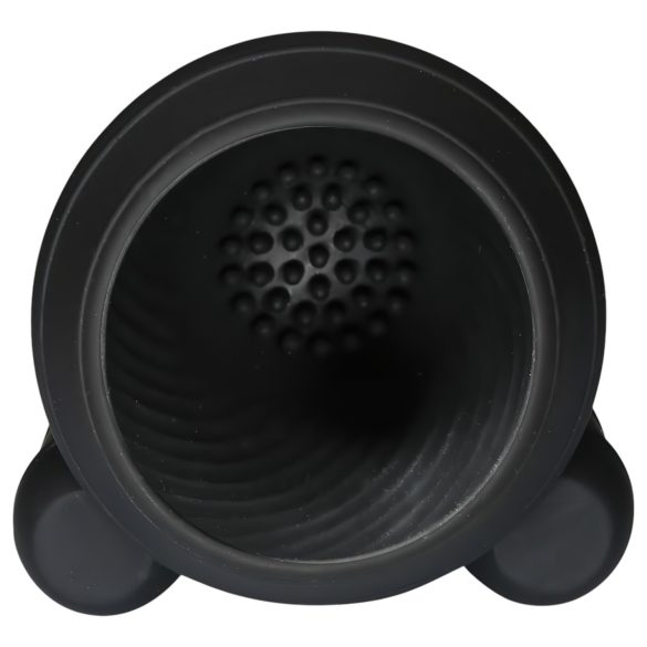 Rebel - Akku-Power, 2-Motoren Eichelvibrator (schwarz)